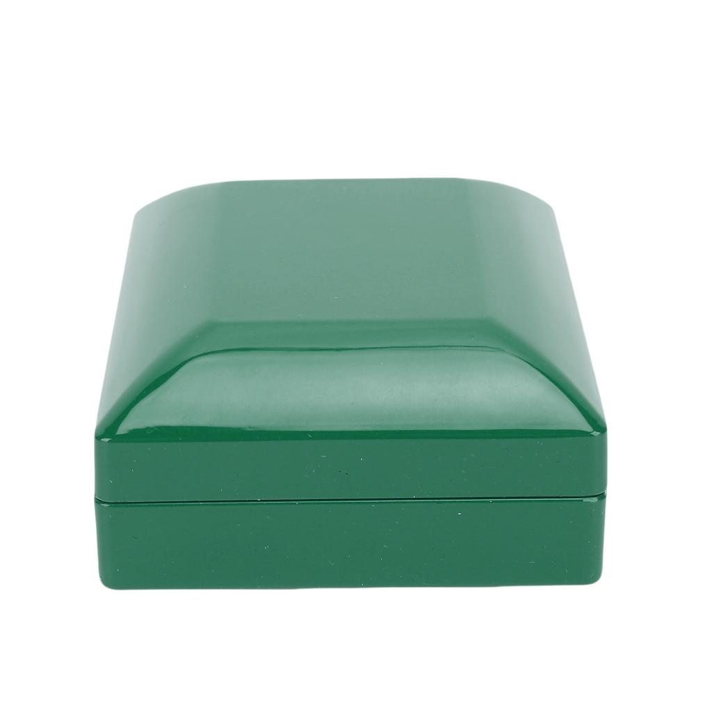 LED Light Up Pendant Box with Built In Battery Glossy Finish Necklace Jewelry Storage Case for Proposals Engagements