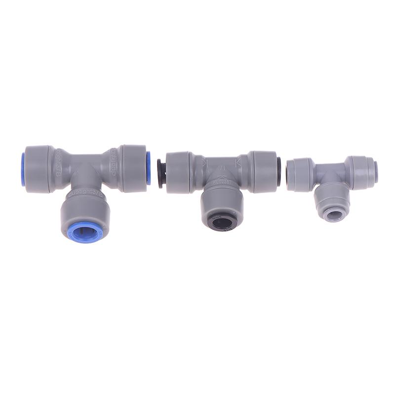 Plastic Tee Quick Connect Pipe Hose Connector Push In Fitting 6.35/8/9.5Mm Tee Piece Beer Brewing Homebrew Parts