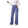 2024 Amerikanische High-Waist Straight-Leg Jeans: Trendige Damen Plus Samt Denim für Herbst/Winter
