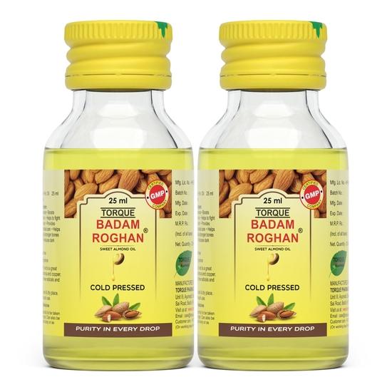 

Масло Торк Бадам Роган | 100% Чистое, Холодного Отжима и Масло Сладкого Миндаля | Для Сияющей Кожи и Роста Волос | Натуральное Миндальное Масло 25мл (Пакет из 2)