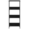 Bookshelf Black Oak Look 50 X 33 X 117.5 Cm