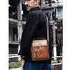 Genuine Leather Handbag Men Messenger Bags Male Small Flap Shoulder Crossbody Bags