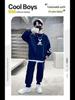 2023 Boys' Cartoon Sports Two-Piece Suit: Sweatshirt & Sweatpants for Spring/Autumn