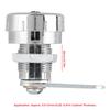 Mechanical Code 3-Digit Password Cabinet Lock Chrome 20mm/0.79in
