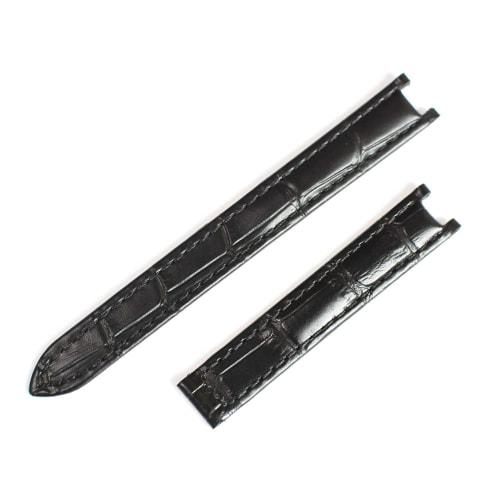 

Оригинальная запчасть Import King, Совместимая с Cartier, Женский ремешок Pasha с D-образной застежкой, Черный тисненый крокодил, 13 мм, Послепродажный