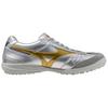Mizuno MORELIA SALA TF Turf Slip Resistant Abrasion Resistant Soccer Shoes Unisex Silver Mizuno Q1GB251104