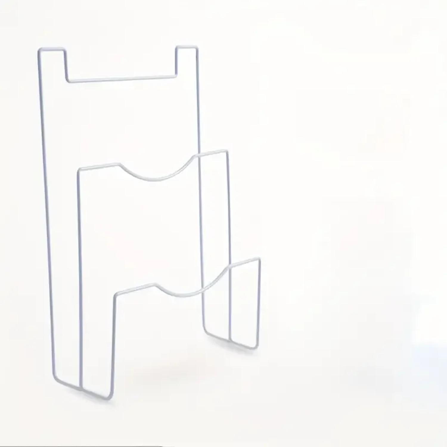 Металлическая кухонная стойка для хранения - настенный держатель для крышек кастрюль и разделочных досок, полка, максимизирующая пространство, идеальный аксессуар белый