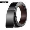 Men's Leather Alloy Automatic Buckle Belt - Business & Casual Cowhide Pants Belt