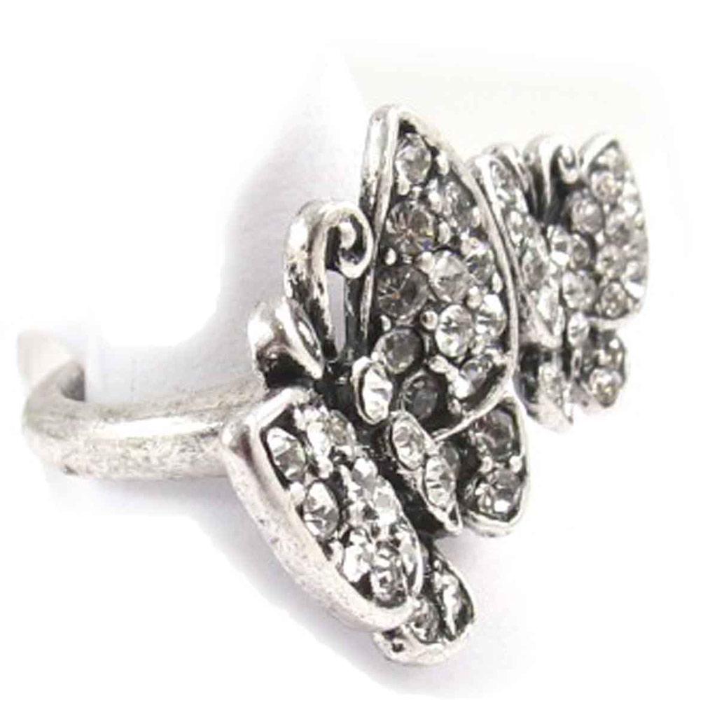 Weißer „Schmetterlings“-Ring