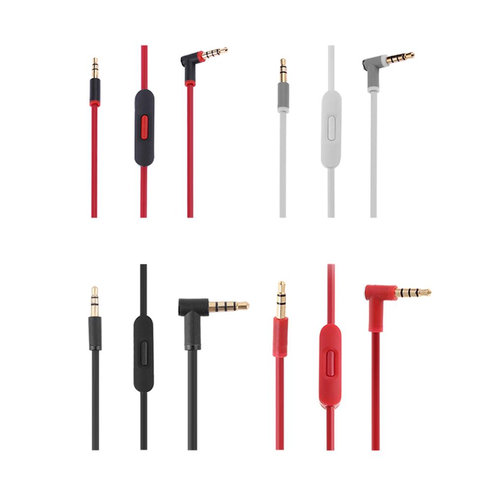 3.5mm Audio Cable Cord Wire with In-line Microphone Headphones Audio Cable Cord Earphone Cable for Beats Solo HD Studio Pro Mixr