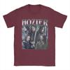 Retro Funny Hozier Meme Tshirts Unisex Round Neck Short Sleeve Top Unreal Unearth Tour LLords Of The RRings Cotton Summer Top Tee