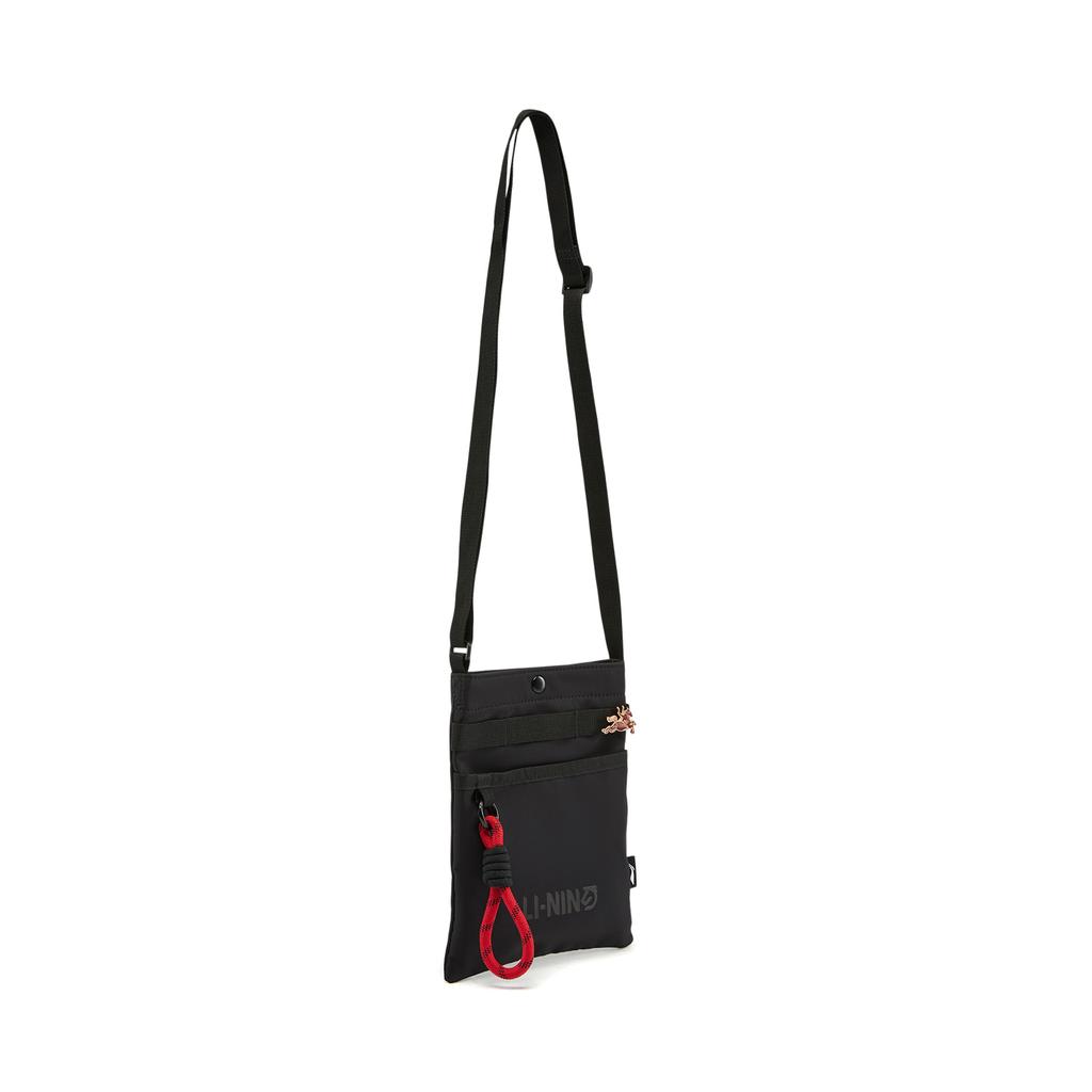 Li Ning China Culture Collection Versatile Crossbody Bags Unisex Black ABDW067-1