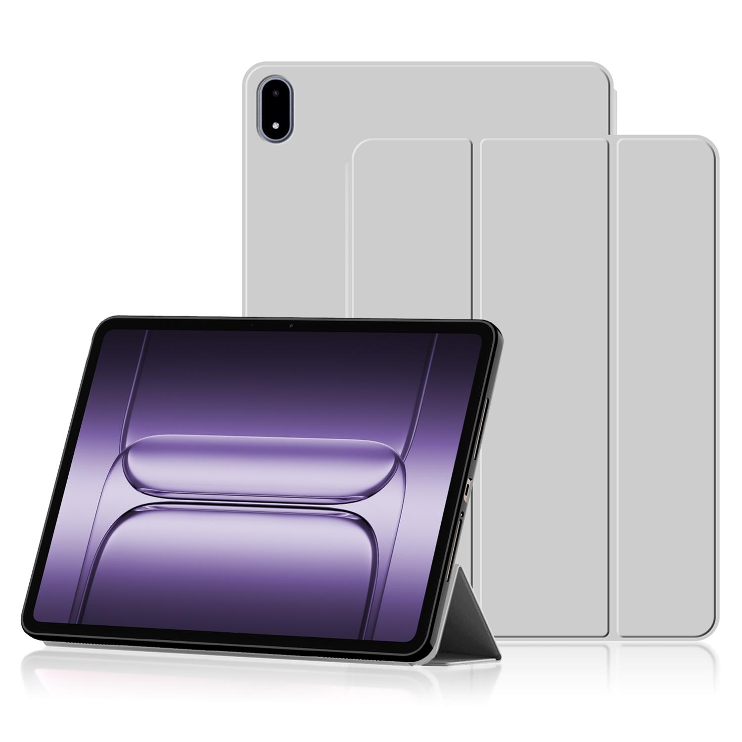 Чехол для OnePlus Pad 2 Pro из ПУ кожи с ТПУ задней крышкой, тройная подставка, чехол для планшета B