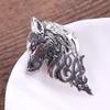 1Pc Vintage Wolf Knight Brooch Jewelry Unisex Collar Pin Buckle Collection