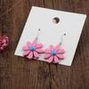 Resin Daisy Flower Earrings for Daily Wearing Party Dinner Travel Wedding Drop Dangle Earrings for Creative Charming