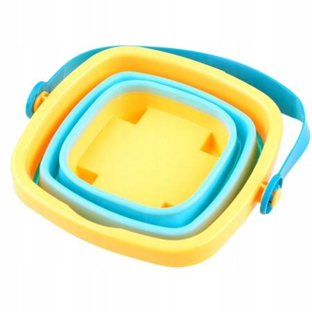 Beach Set for Sand Water Foldable Bucket Rake Shovel Sandbox