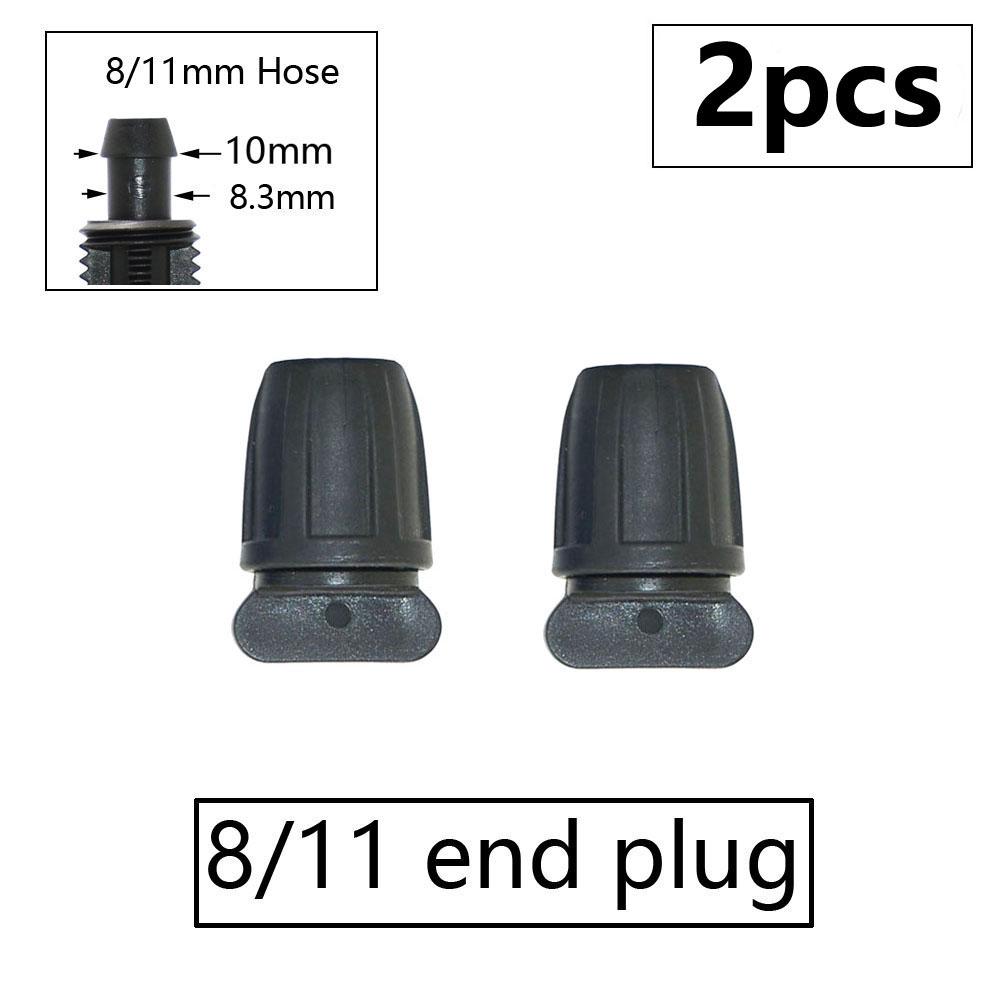 3/8" 8mm Garden Hose Connector 8/11 To 4/7 3/5mm Hose Reducer Water Splitter Tee Elbow End Plug Drip Irrigation System Fitting