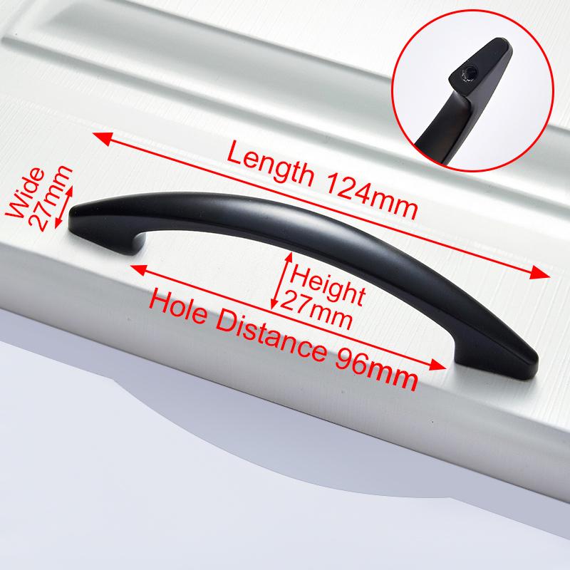 NAIERDI Bright chrome Handles Kitchen Cabinet Handles Solid Drawer Knobs Silver Cupboard Door Wardrobe Pulls Furniture Handle