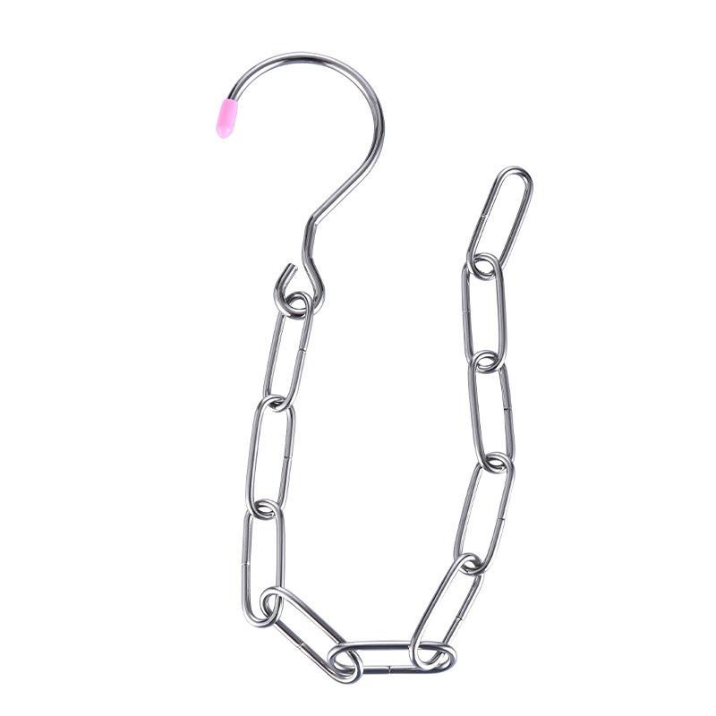 Kovové tržiště s oděvy Displej Závěsné řetízkové háčky Ring Ring Háčky pro domácnost