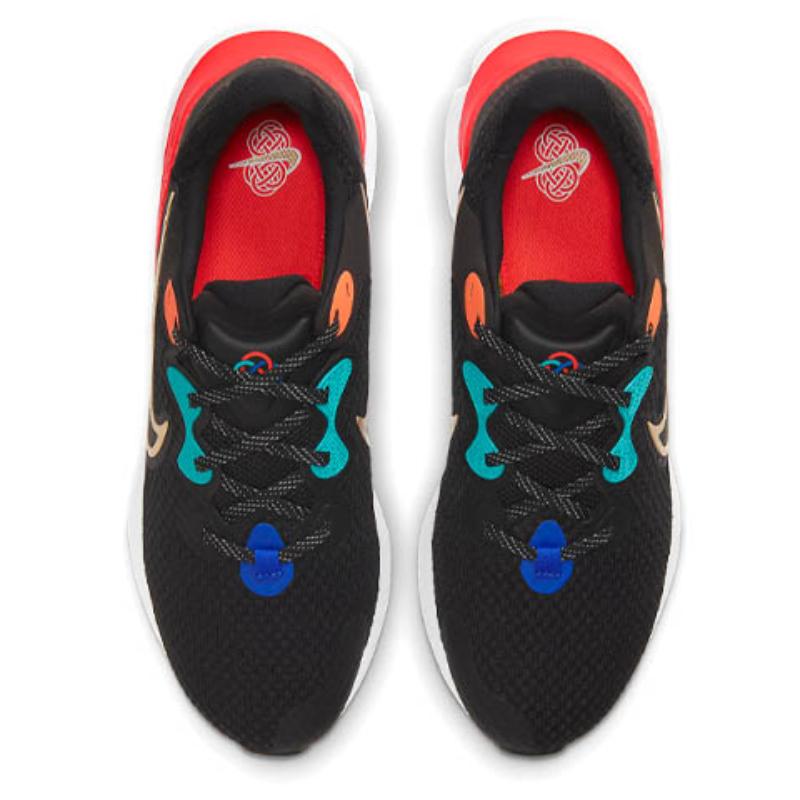 Nike Renew Run 2 Black Bright Crimson Sneakers DJ0033-061