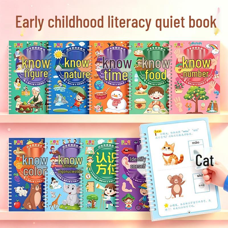 Early Education Quiet Book & Baby Literacy Cards - Children's Educational Toy