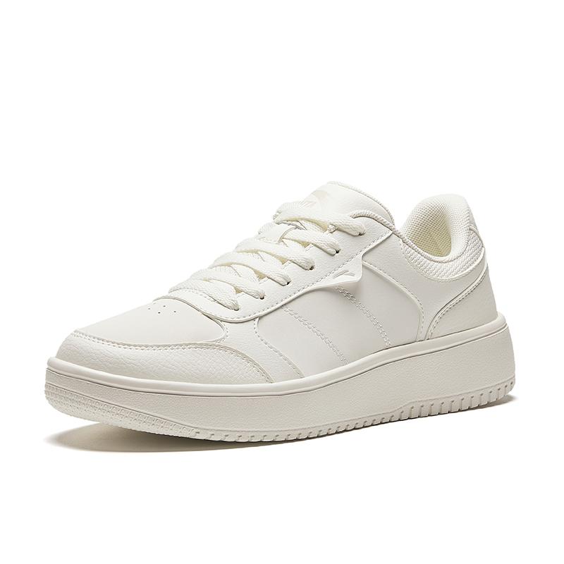 New Anta Slip Resistant Shock Absorbers With Abrasion Resistant Properties Low Top Skateboard Shoes Men's White 912418014-4