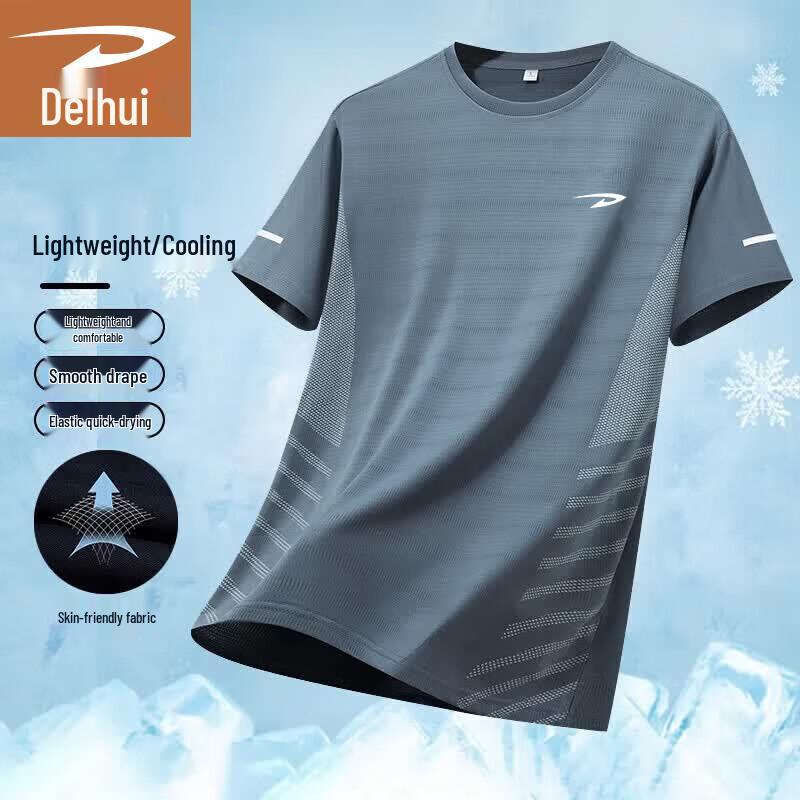 

Deerway Men s Quick-Dry Round Neck T-Shirt L