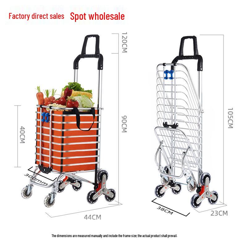 Chariot de Courses Pliant Portable Tianxi avec Roues pour Escaliers