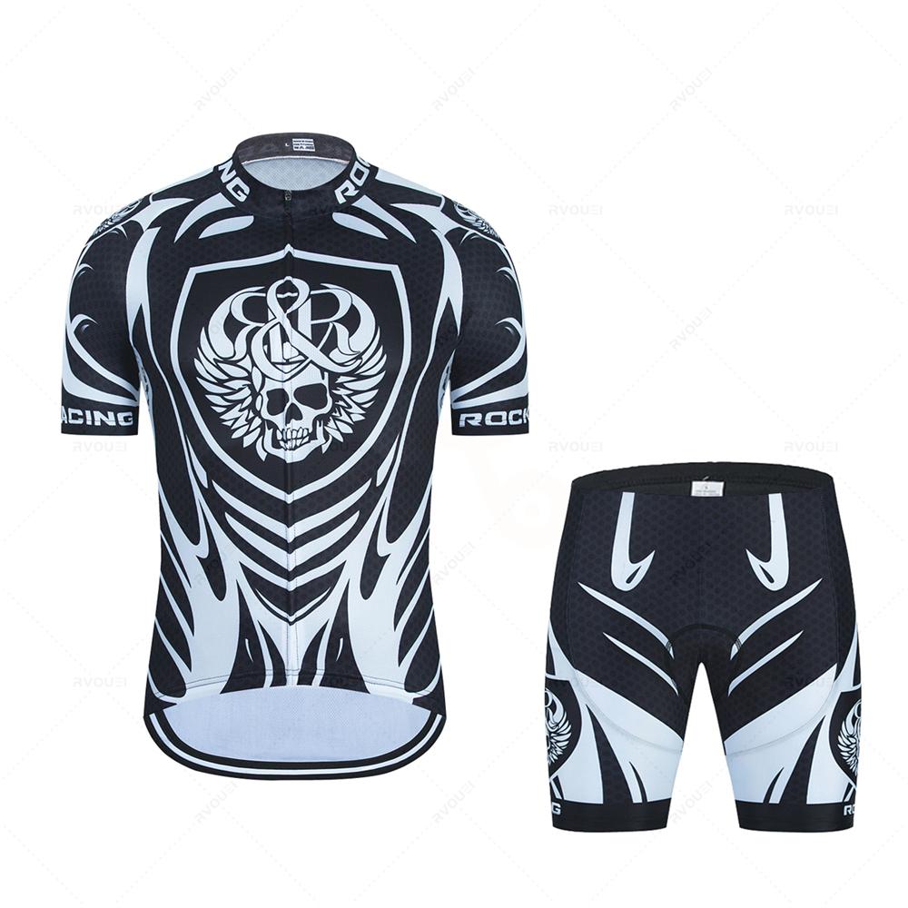 2026 Radtrikot 19D Set MTB Fahrradbekleidung Schnelltrocknend Fahrradkleidung Ropa Ciclismo Herren Kurz Trikot Trägerhose Anzug