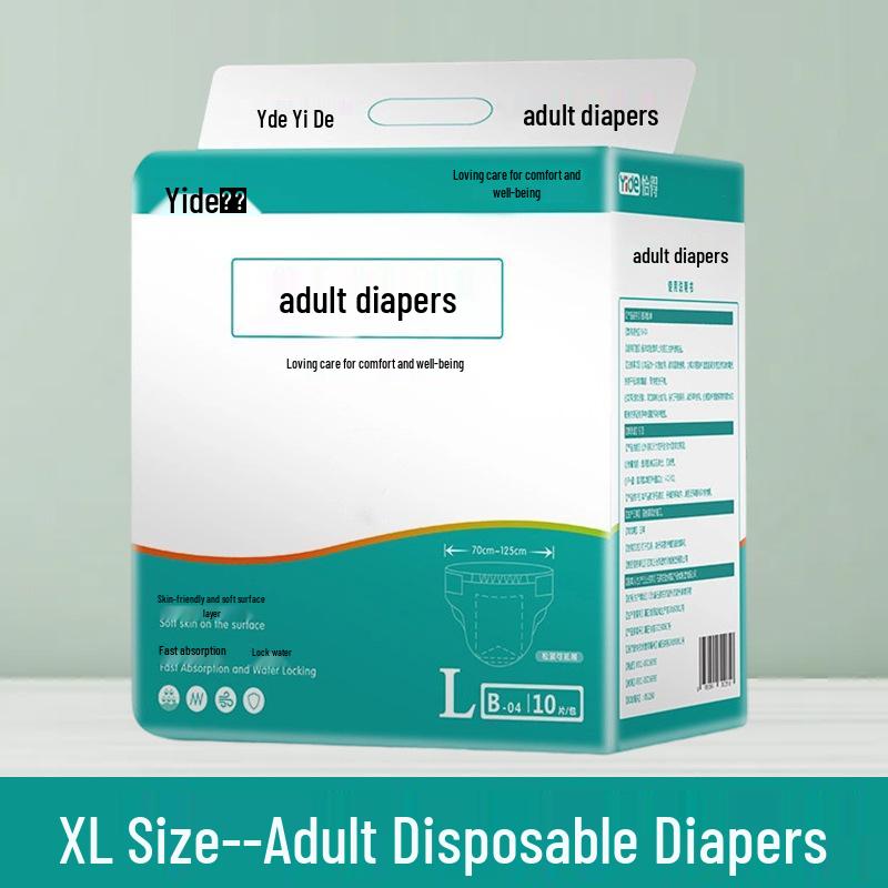Comfortable XL Breathable Adult Pull-up Diapers with Adhesive for Elderly
