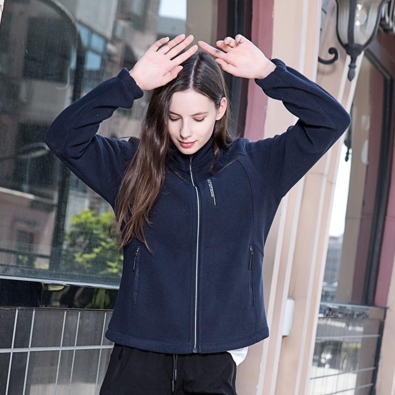 Autumn and Winter Fleece Jacket Sweater Couple Outdoor Fleece Fleece Jacket Thickened Casual Warm Jacket