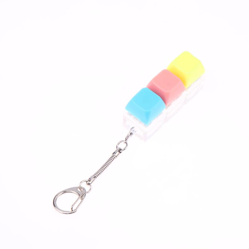 1Pcs Boys Girls Anti Stress Finger Keyboard Games Keychain Without Light 9 Keyboard Key Toy For Adults Antistress Toys