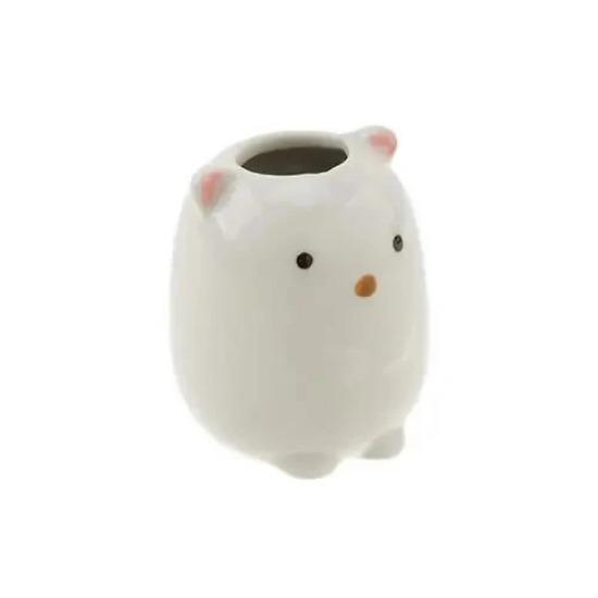 Ceramics Multi-Function Mini Cute Toothbrush Holder Creative Home Bathroom Storage Stand Makeup Pen Holder Ornament Decoration
