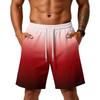 Herren lockere Layer-Shorts mit Taschen, leichte Trainingsshorts für Fitnessstudio, Strand und