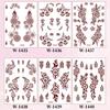 Skin-friendly Convenience Tattoo Stickers Water Transfer Paper Red / Clear / Brown 148 Mm/5.83