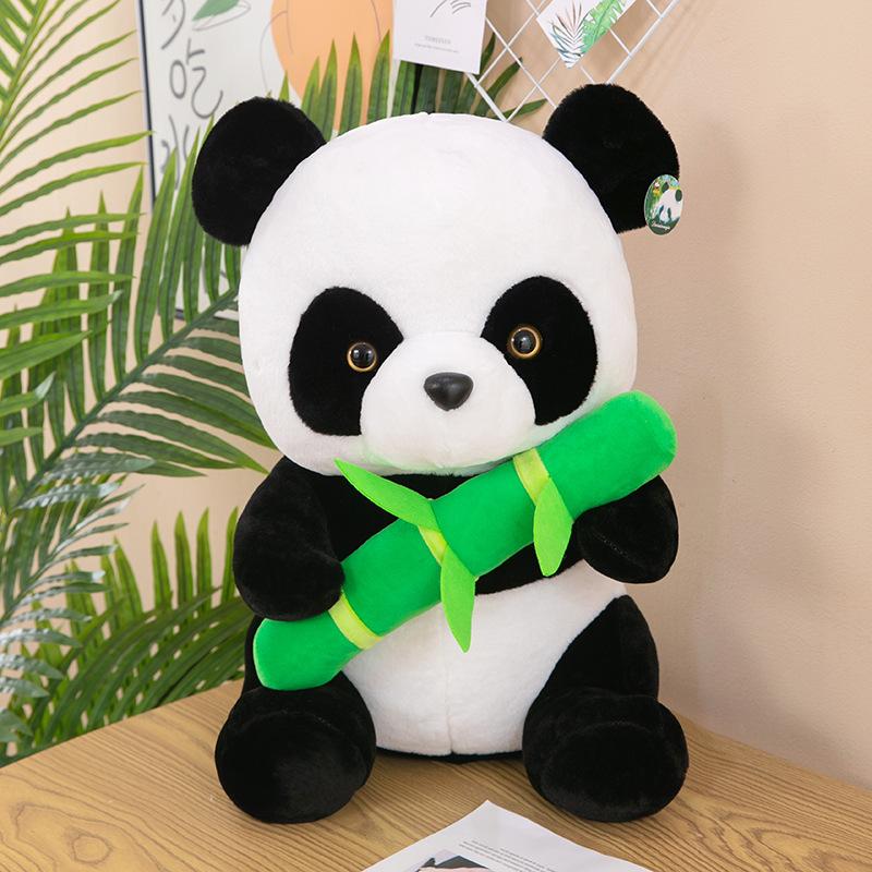 Cute Bamboo Panda Doll Hug Bamboo Giant Panda Doll Scenic Area Gift Event Gift Doll Plush Toys