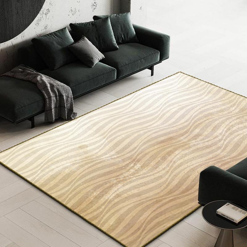 Solid Color Abstract Carpet Living Room Tea Table Mat Modern Simple Bedroom Splicing Carpet