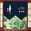 Japanese Ramen Door Curtain Doorway Noren Sushi Shop Triangle Flag Restaurant Decor Half-Curtain Kitchen Entrance Drapes