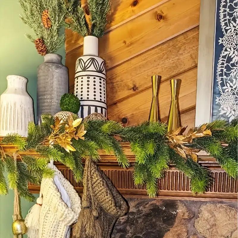 Künstliche Grüne Pflanze Kiefernnadel Rattan Weihnachts-Handwerksdekoration PE Kiefernnadel Rattan Dekoration Indoor Girlande