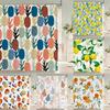 Fruit Shower Curtain Orange Banana Peach Watermelon Pattern Cute Kids Bathroom Decor Polyester Fabric Waterproof Bath Curtain