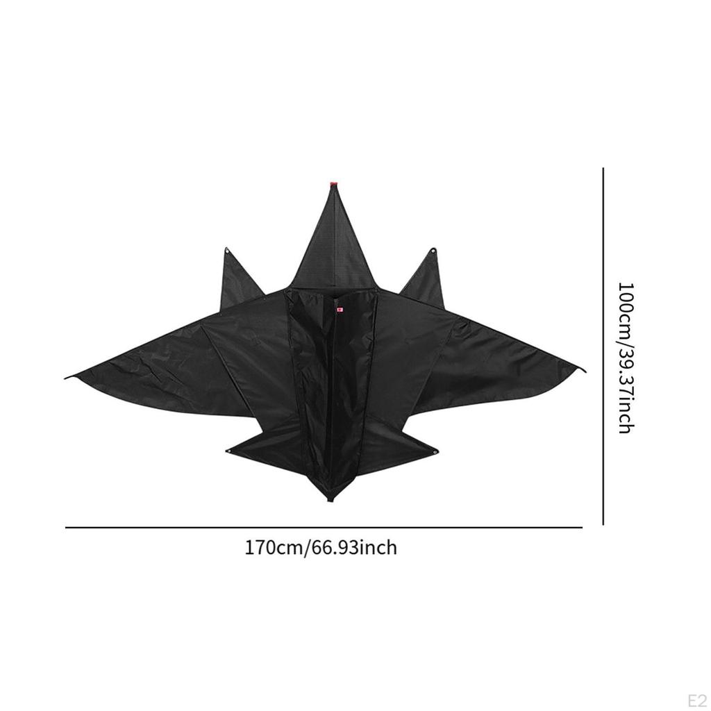 Fighter Shaped Kite Flying Toy Lifelike Huge Size Foldable Sports Toys Aircraft Delta for