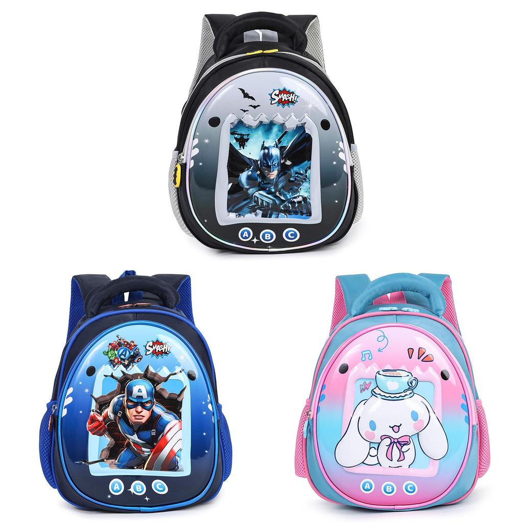 Kuromi Melody Unicorn Cinnamoroll Batman Backpack For Boys Girls With Breathable Air Cushion Straps
