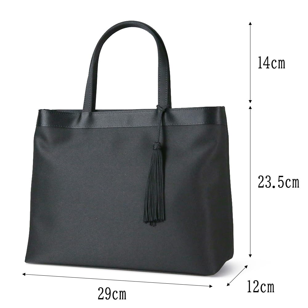 Black formal bag for made in water for formal entrance graduation formal tote bag iw60463 [Iwasa] women, Japan, black, large, repellent, occasions,