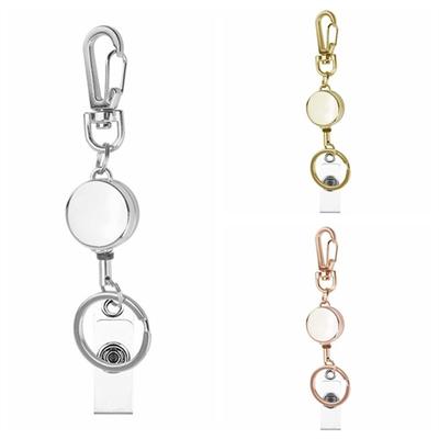 Pull Keyring Nurse Badge Holder Name Tag ID Card Lanyards Retractable Badge Reel  Students