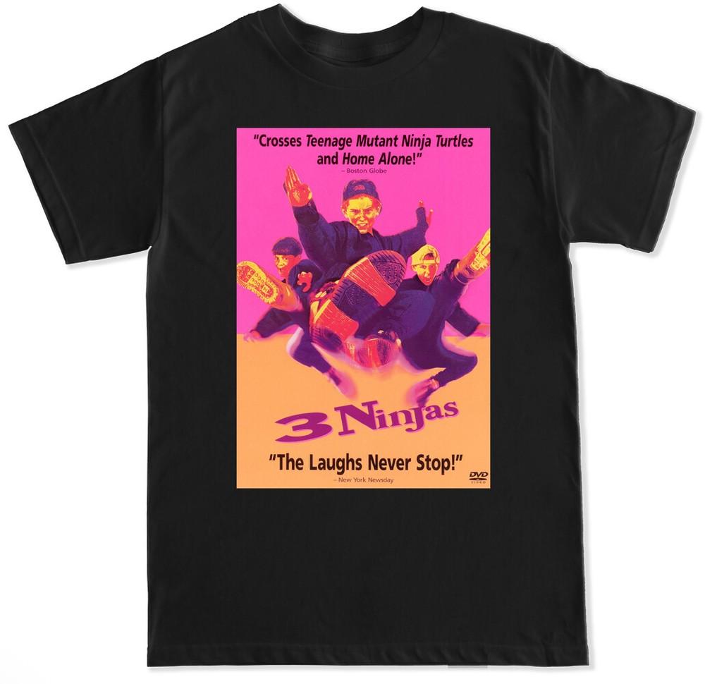3 NINJAS RETRO 1990S MMA FUNNY MEME HUMOR COMEDY MOVIE FILM KARATE MENS T SHIRT Unisex T-Shirt L