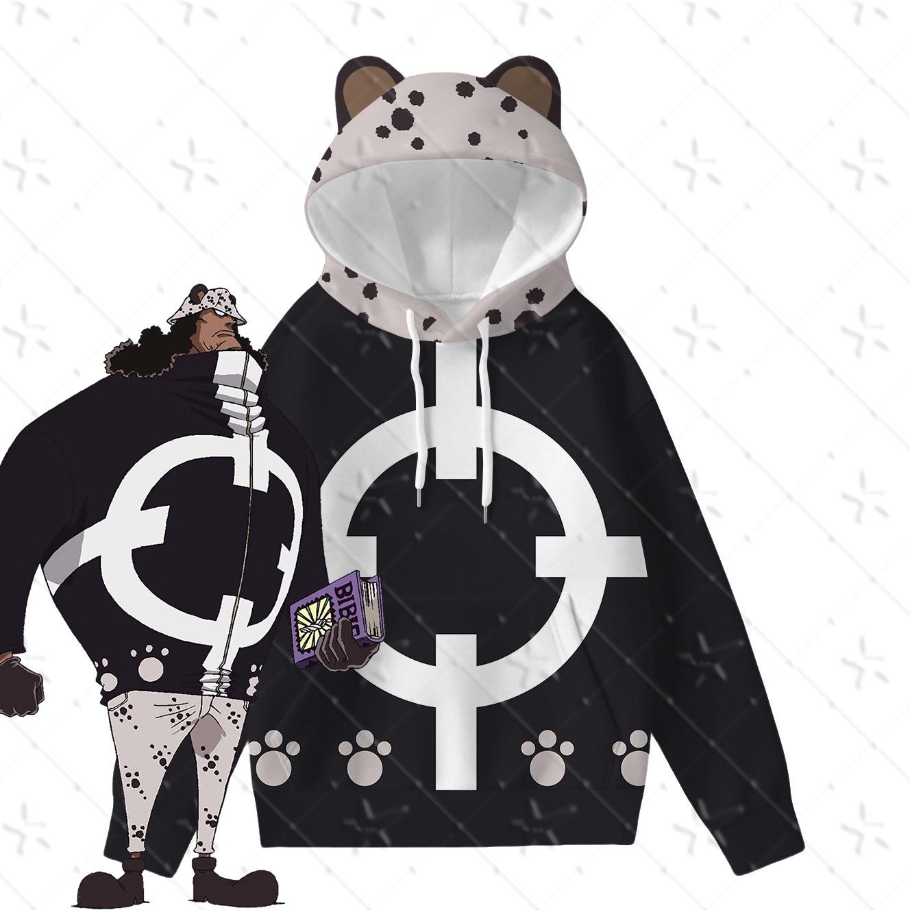 Морской Костюм Большого Медведя Косплей Худи для Родителей и Детей с Ушками Медведя 6XL 2180₽