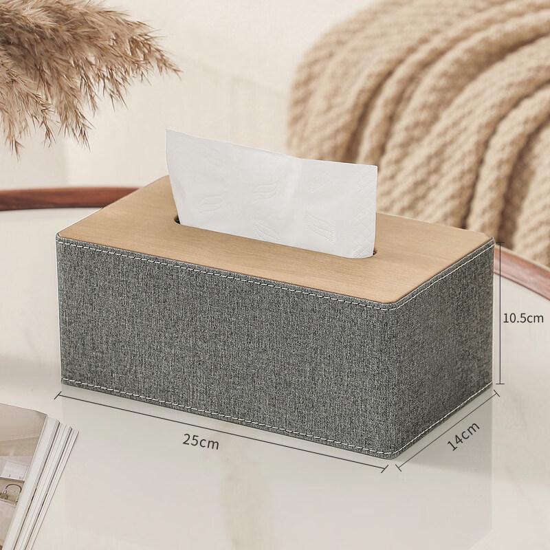 LIEI Leather Tissue Box