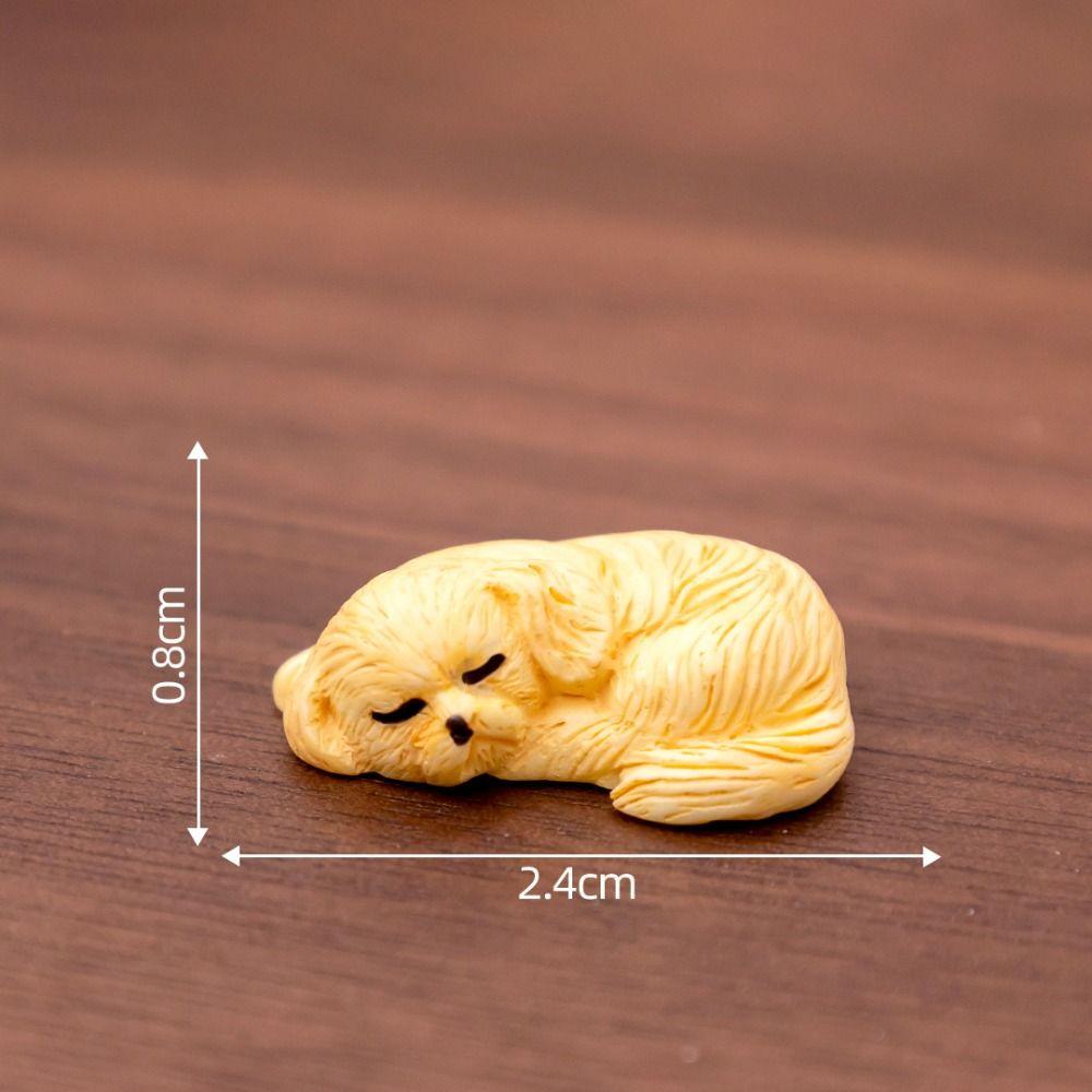DIY Crafts Cartoon Puppy Statue Cute Mini Animals Figurine New Miniature Dog Figurines