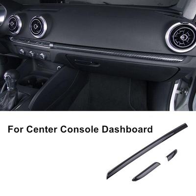 For A3 8V 2014-2018 S3 RS3 Center Console Dashboard Carbon Fibre Type Cover Car Door Decoration Sticker Trim