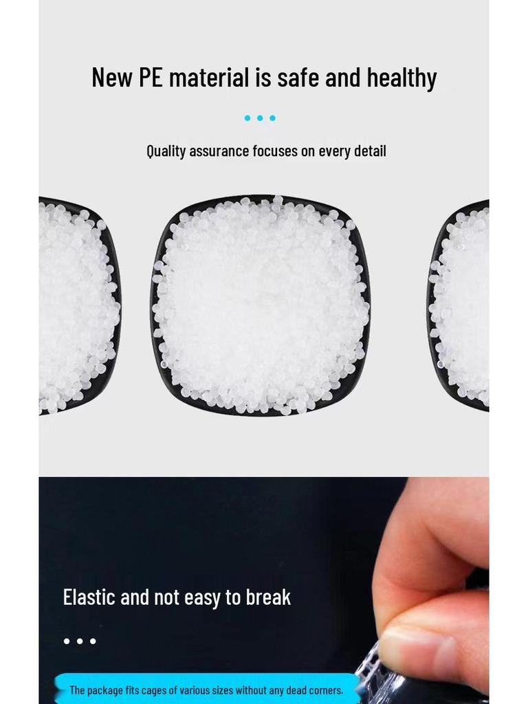 Einweg-Haustierkäfig- und Streu-Staubschutzhülle - Kunststofffolienunterlage